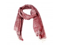 Silk Pashmina Stole / Scarf in Red Color Size 70*30